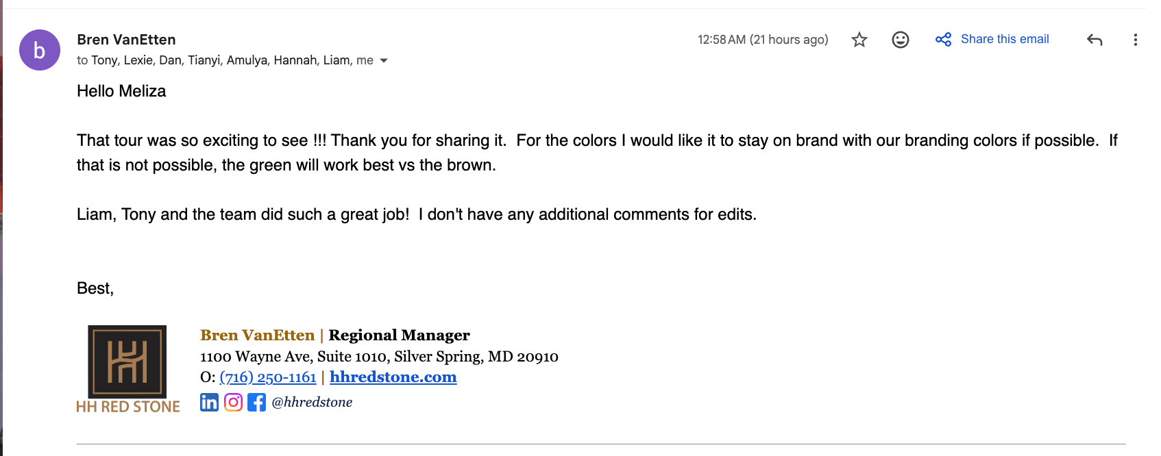 A saved LeaseMagnets testimonial screenshot.
